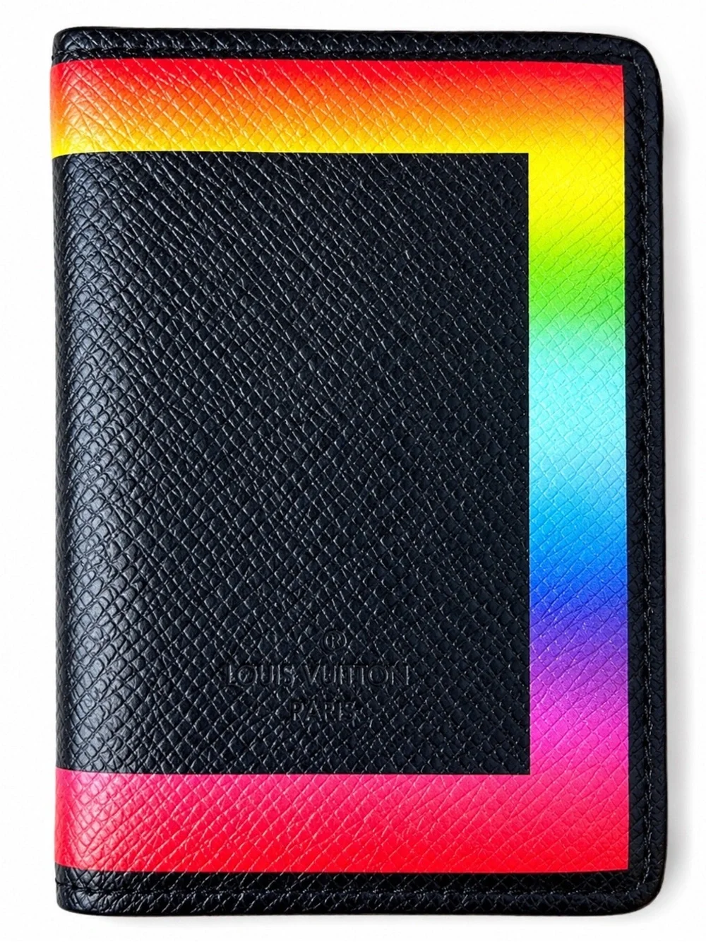 Louis Vuitton Virgil Abloh FW19 Taiga Rainbow Pocket Organizer M30348